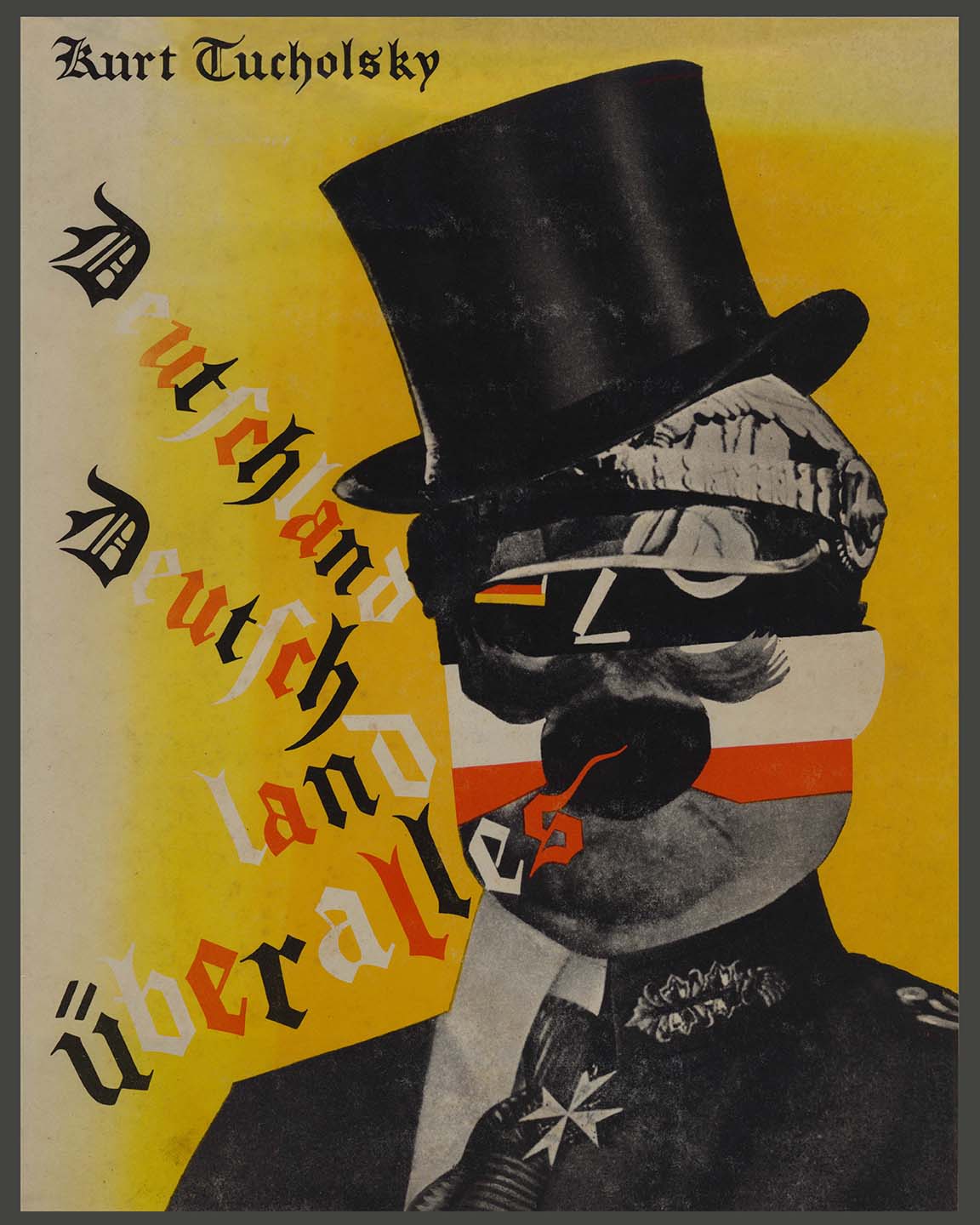 Buy Famous Dada Poster. John Heartfield Montage for most famous Weimar satire, Deutschland Uber Alles.