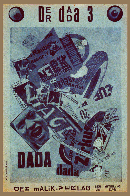 Buy Famous Dada Poster. Classic Weimar Republic Dada Art. John Heartfield montage.