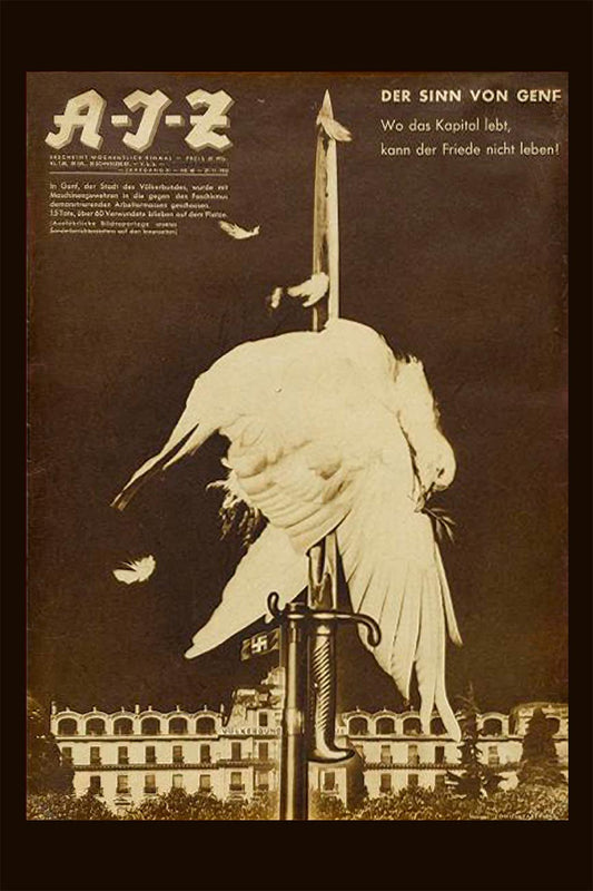 Buy Famous German Antiwar Poster. John Heartfield Dove Photomontage. Famous Political Merchandies Shop.