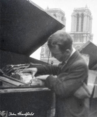 Media Propaganda Mug. John Heartfield famous antifascist collage item in The John Heartfield Exhibition Shop.