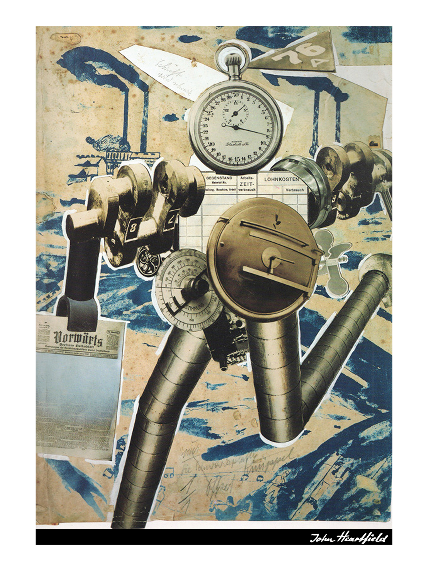 John Heartfield Rationalization is on the March shirt. Heartfield Exhibition Shop.