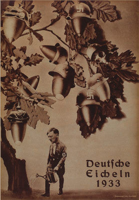 John Heartfield Art Mug. Antifascist art Deutsche Eicheln, famous political art item in The John Heartfield Exhibition Shop