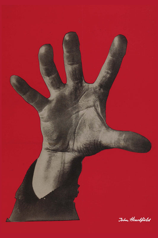 Buy Famous Posters. John Heartfield Famous Political Poster 5 Fingers Hand Sale. Political Art against propaganda inspires voting. 