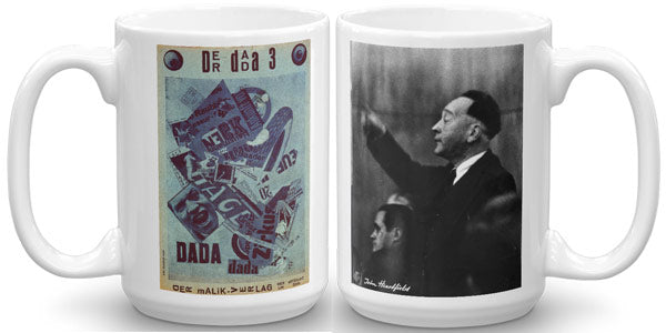 DADA Art Mug. Der Dada 3. Rare John Heartfield Photo, Paris 1935
