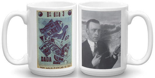 DADA Art Mug. Der Dada 3. Rare John Heartfield Photo, Paris 1935