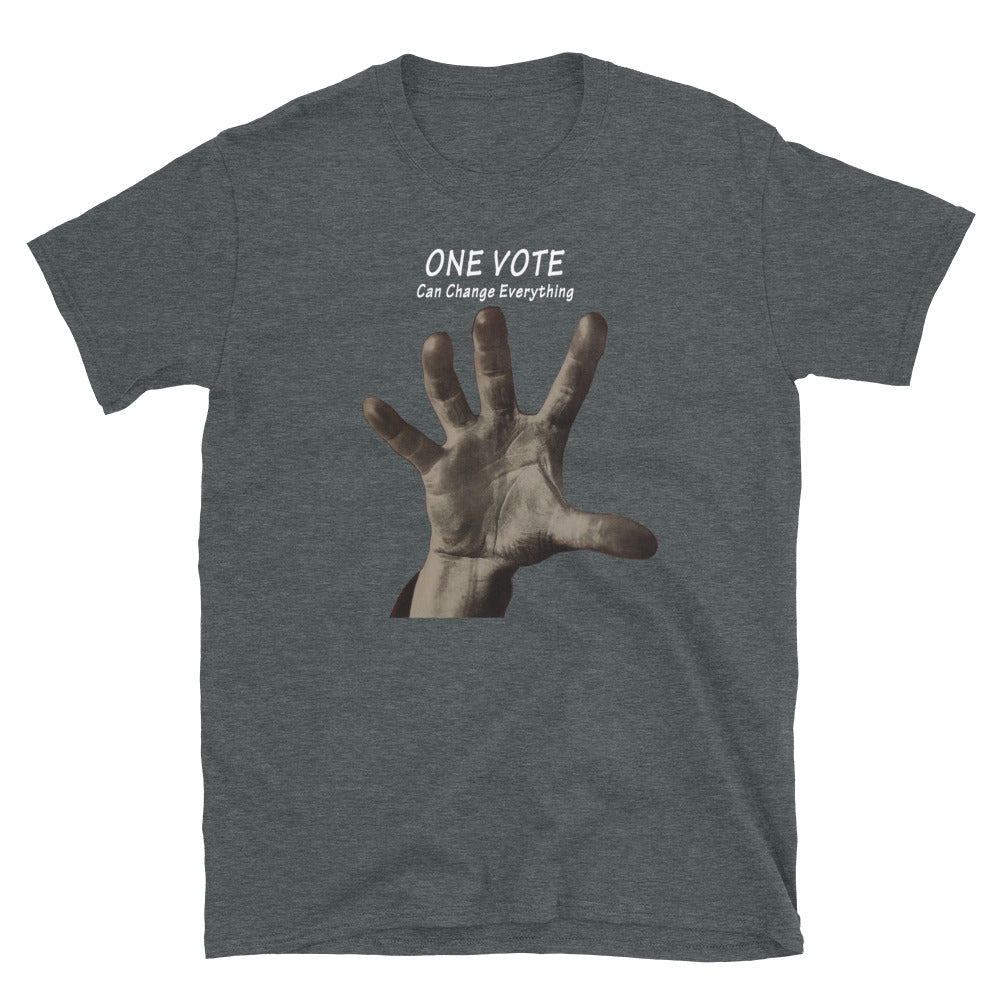 antifascist t-shirt. famous antifascist vote symbol. John Heartfield 5 Fingers.