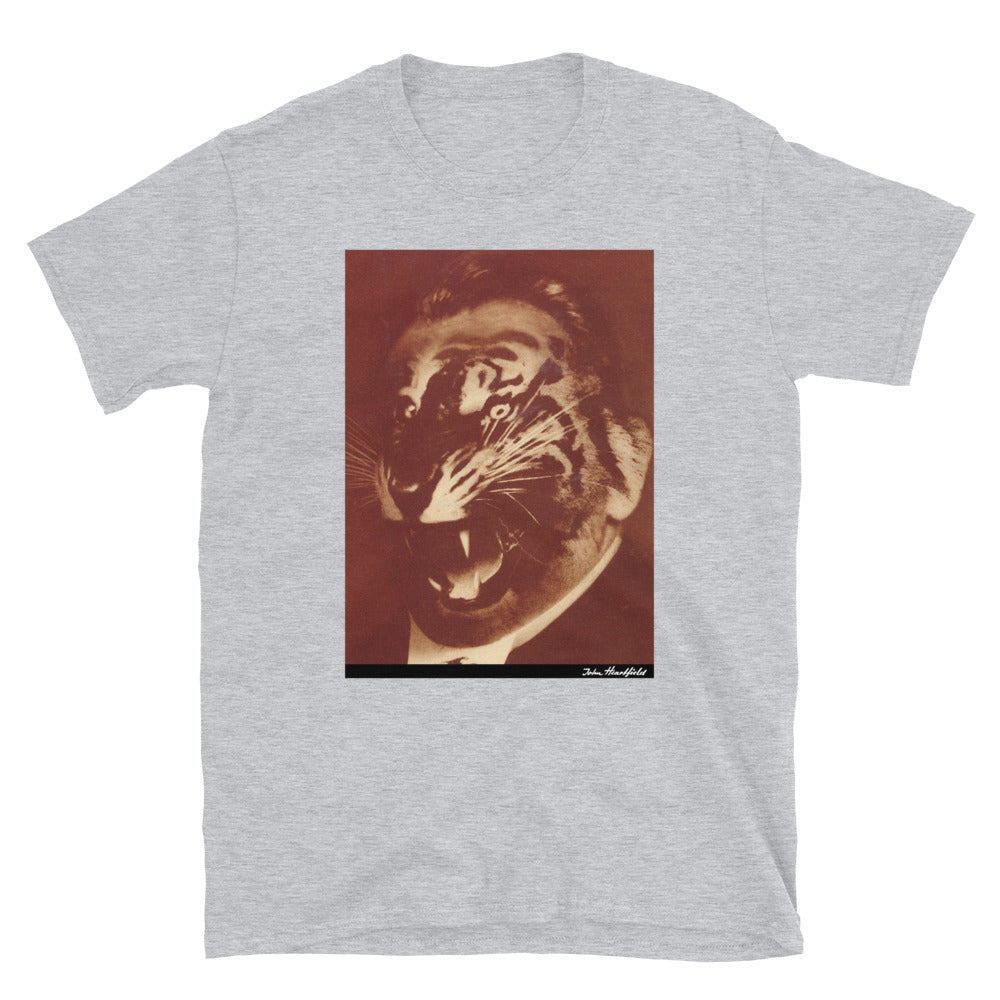 Tiger Shirt. Famous collage art. Exclusive John Heartfield Merch