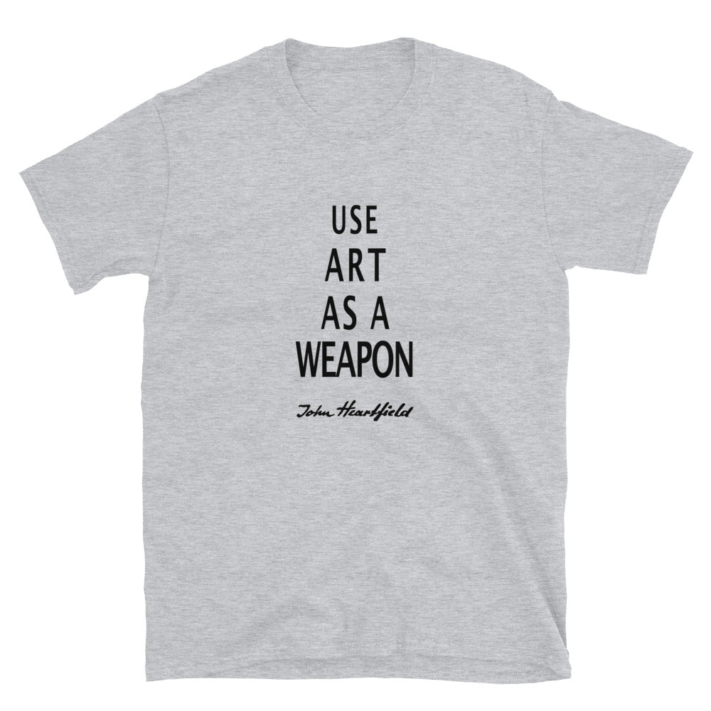  Famous Pacifist Slogan Against Fascism. John Heartfield Exhibition Shop T-shirt.