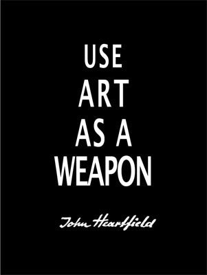 John Heartfield Art Mug. Great antifascist art merch featuring famous political slogan “Art As A Weapon”
